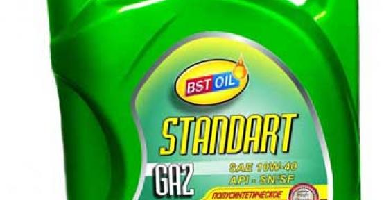 STANDART GAZ Плусинтетическое SAE 10W-40 API SN/SF